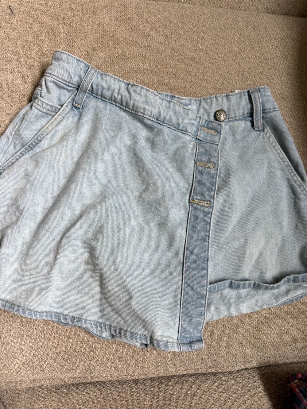 Lee Light Blue Denim Mini Skort